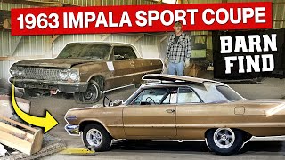 BARN FIND! Super Solid 1963 Chevrolet Impala Sport Coupe!