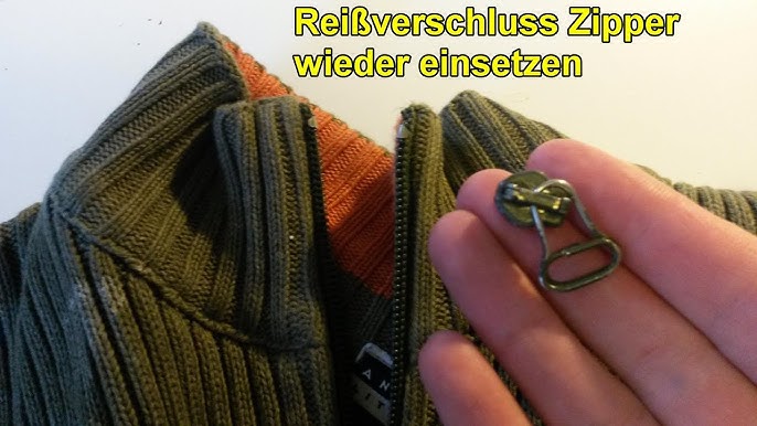 Reissverschluss Zipper Wieder Einsetzen Einfadeln Schieber Vom Reissverschluss Reparieren Anleitung Youtube