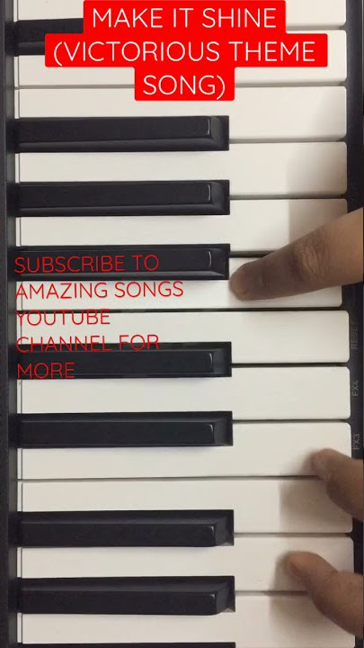 MAKE IT SHINE (VICTORIOUS THEME SONG) | VICTORIA JUSTICE PLAYED BY AMAZING SONGS YOUTUBE CHANNEL
