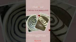 Crêpes tourbillons   كريب طبيعي سهل و سريع علة شكل سبيرال crepe tourbillon كريب chandeleur