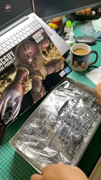 AMSR Acguy #gundam #gunpla #modelkit #nugundam #shorts #viral #asmr #unboxing #bandai #toys #hobby