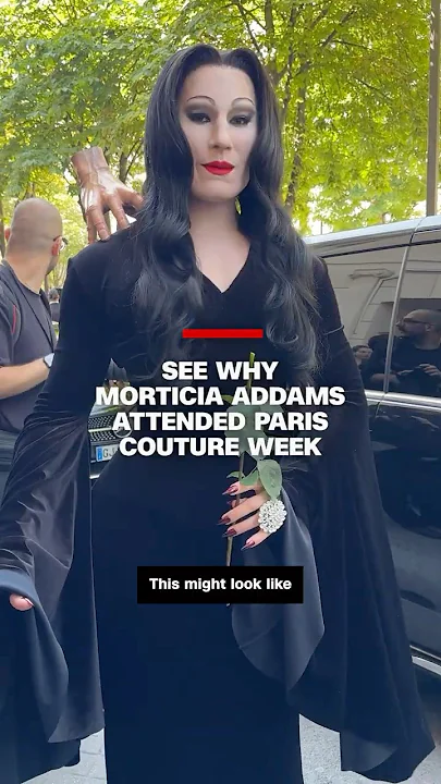 See why Morticia Addams attended Paris couture week