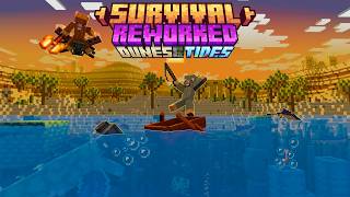 Survival Reworked 1.8.1 Dunes & Tides Update. (Minecraft Free Bedrock addon showcase)