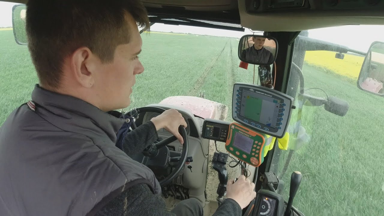 #18 Rapsų apžiūra, salietros barstymas kviečiams