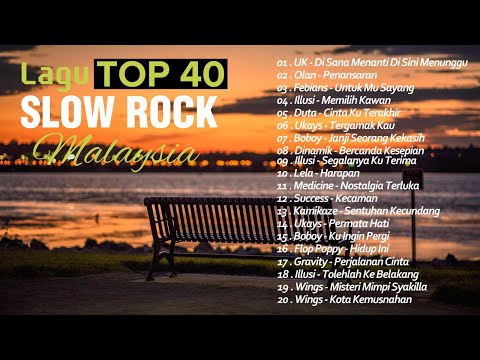 DI SANA MENANTI DI SINI MENUNGGU - TOP 40 LAGU SLOW ROCK MALAYSIA - KOLEKSI 40 LAGU2 JIWANG 80AN
