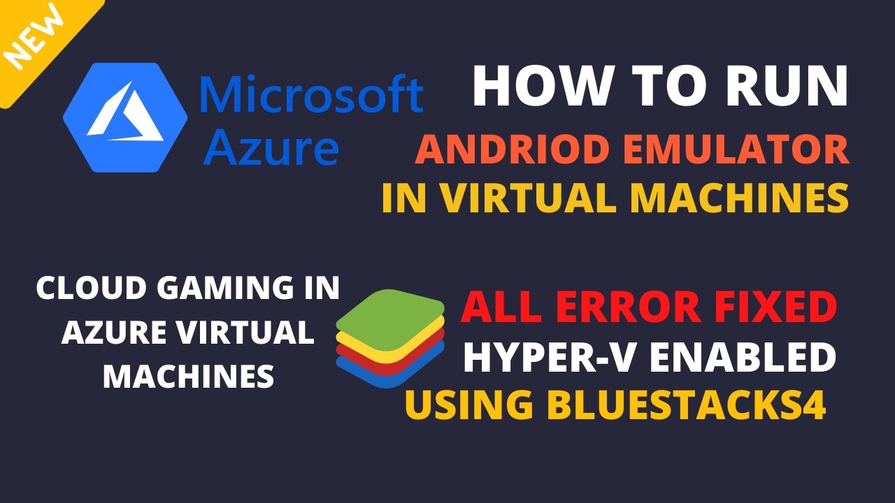 How To Run Android Emulator In Azure Virtual Machine | Enable Hyper-V | Latest Method June 2021