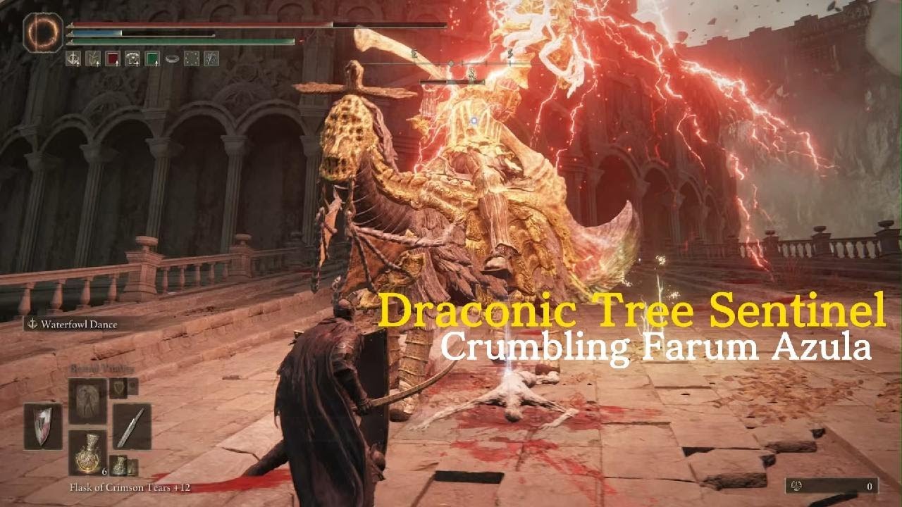 Sentinel Vs Hand Draconic Tree Sentinel vs. Hand of Malenia | Crumbling Farum Azula Boss ...