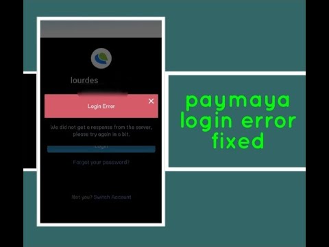 PAYAMAYA LOGIN ERROR FIXED/DHEST/