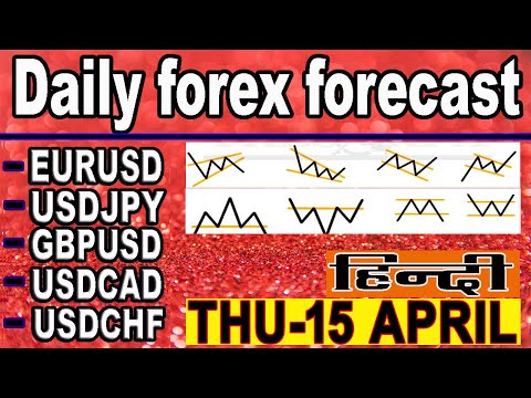 ( 15 APRIL ) daily forex forecast | EURUSD | USDJPY | GPBUSD | USDCAD | USDCHF | forex | Hindi |