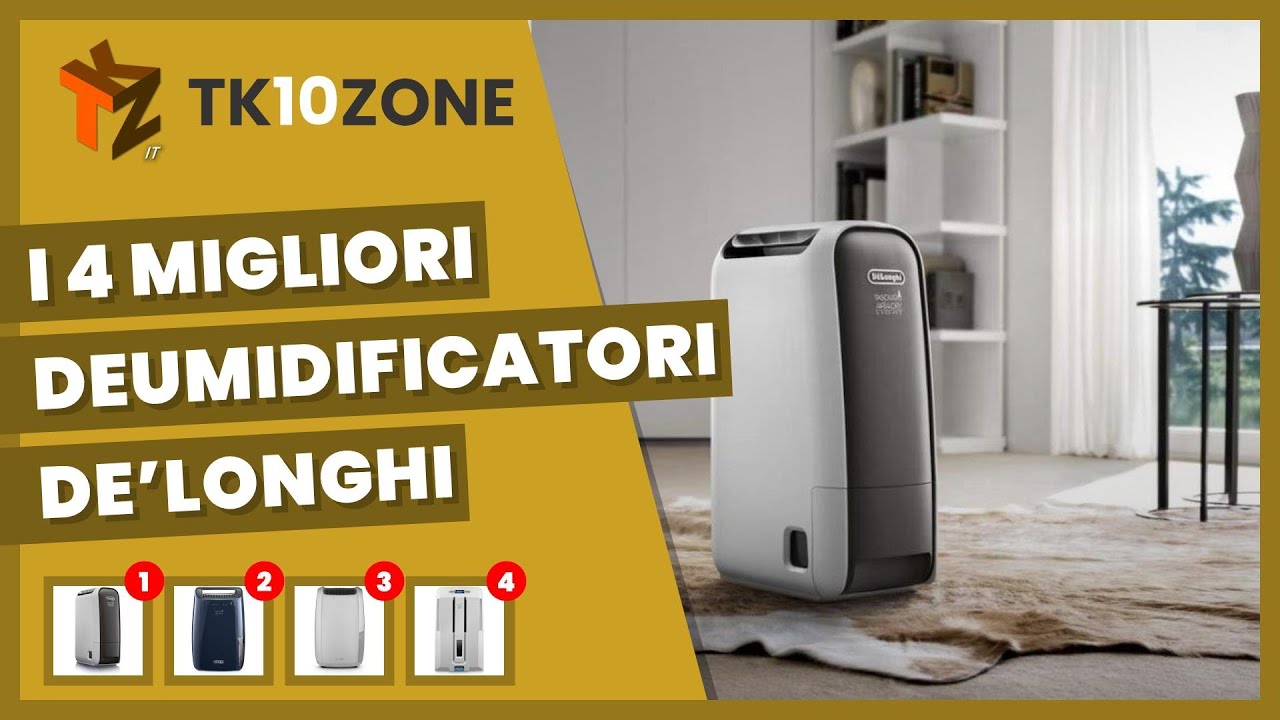 I 4 migliori deumidificatori De'Longhi - YouTube