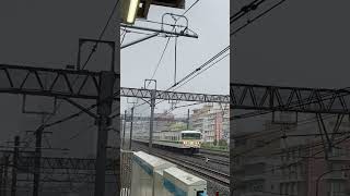 もうすぐ引退⁉️185系C1編成臨時特急１８５号返却回送東神奈川駅通過シーン