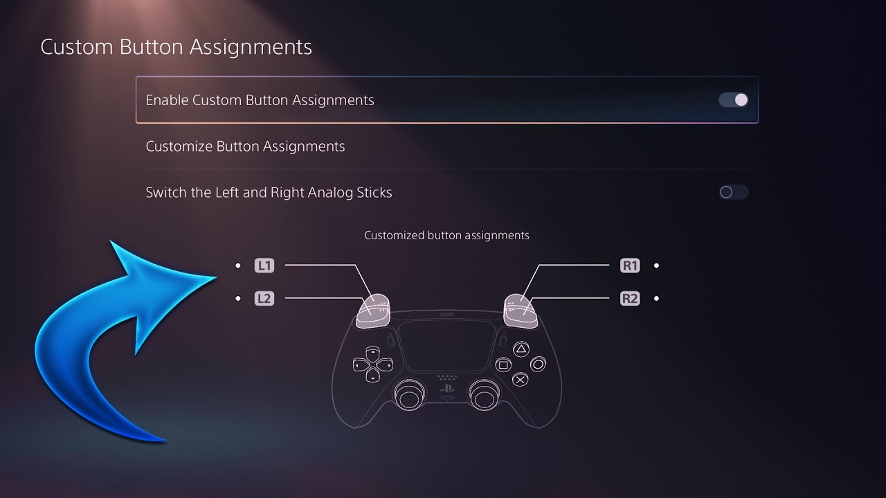 custom button assignments ps5