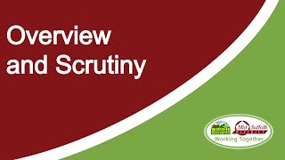 Mid Suffolk Overview and Scrutiny Committee - 13/1/2022