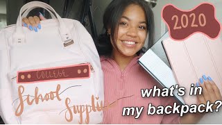 WHAT'S IN MY COLLEGE BACKPACK + SCHOOL SUPPLIES HAUL | BACK TO SCHOOL 2020