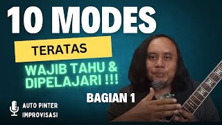 TUTORIAL MODES GITAR |TOP 10 MODES YANG WAJIB TAHU (BAGIAN 1)