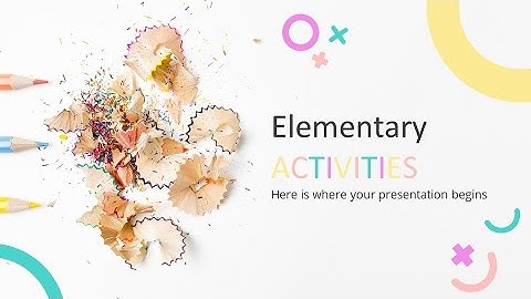Elementary Activities Lesson PowerPoint Template & Google Slides Theme by GreatPPT.com