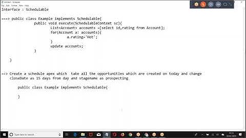26. Scheduler By Satish Myla sir #salesforce