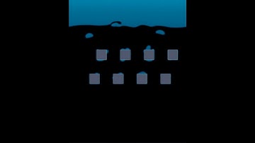 Oil Drop rising in Water; Pseudopotential Lattice Boltzmann Simulation