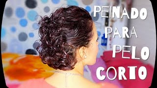 Peinado para pelo rizado corto