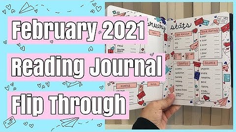 February 2021 Reading Bullet Journal Flip Through