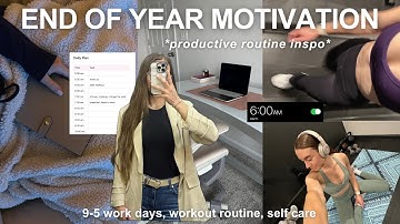 end-of-year PRODUCTIVE ROUTINE: changing my life before 2026, locking in, & work days in my life