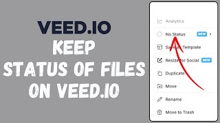 how to keep status files on veed.io 2024 | veed.io tutorial