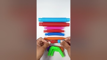 Satisfying flexible Robot Pop tube #asmr #satisfying #creative #poptubesound #diy #robot #shorts