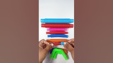 Satisfying flexible Robot Pop tube #asmr #satisfying #creative #poptubesound #diy #robot #shorts