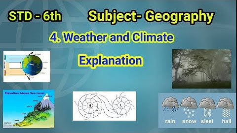 6th STD Geography chapter no.4 weather and climate (English medium) ६ वी भूगोल धडा.४ हवा आणि हवामान