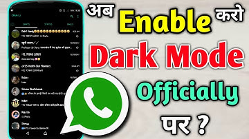 Enable DARK MODE On WHATSAPP | Black Mode Whatsapp | New Features Update🔥For every Android device
