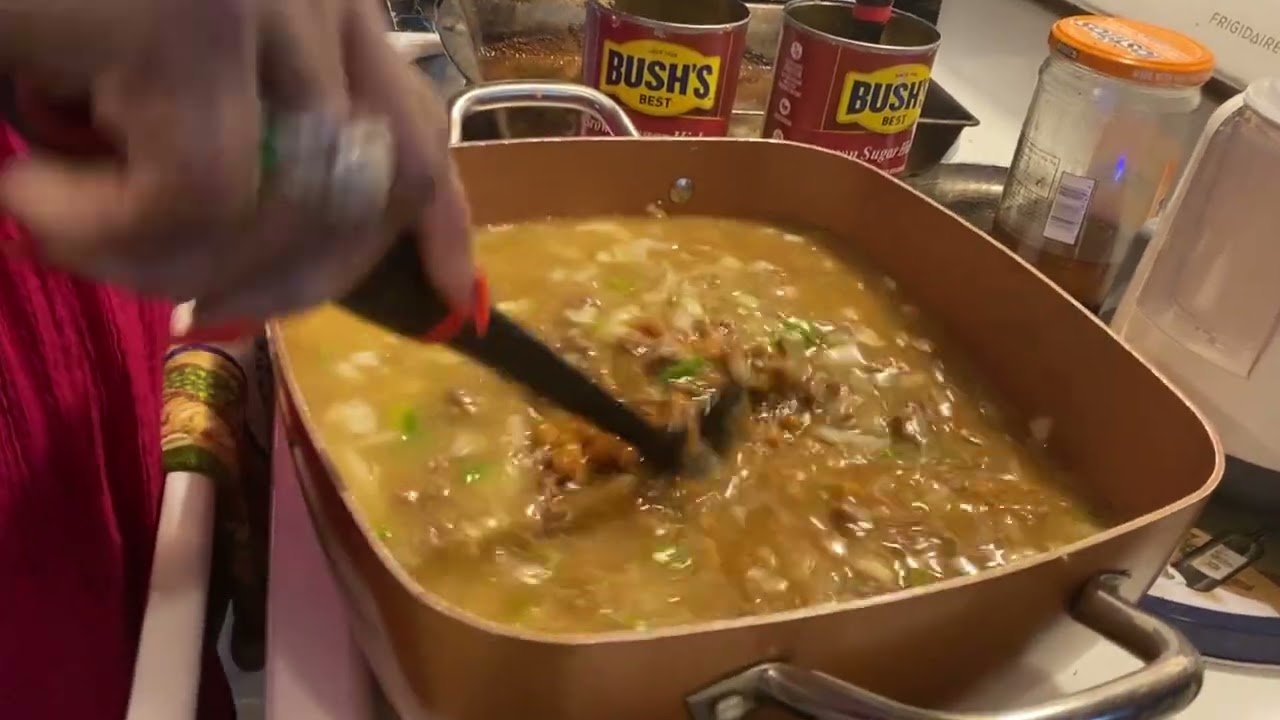 Recipe for baked beans and cornbread