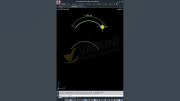 Cách đo chiều dài cung tròn trong AutoCAD #vadunishort #họcautocad #autocad