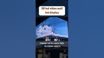 3D led video wall led display #shorts #trending  #techon #outdoorled #3d #advertising #ledscreen