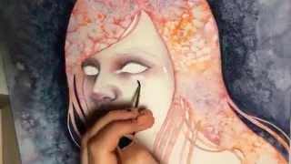 Watercolor face speed paint!