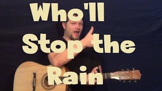 Who'll Stop The Rain (CCR) Easy Guitar Lesson How to Play Tutorial