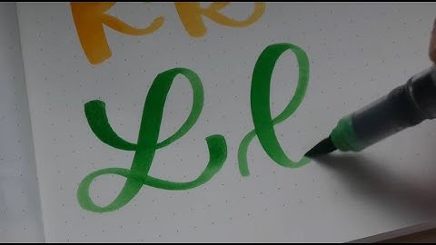 Calligraphy Alphabet A-Z | Real Time Beginner Brush Lettering Tutorial