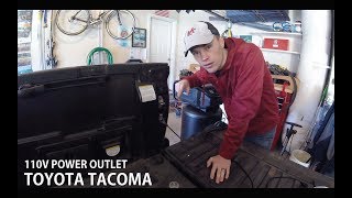 Using the Tacoma 110V bed outlet