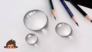 How To Draw Water Drops Very Easy Pencil Easy Drawing Youtube