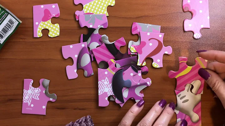ASMR Puzzle Solving Disney Minnie Mouse Easy and relaxing!