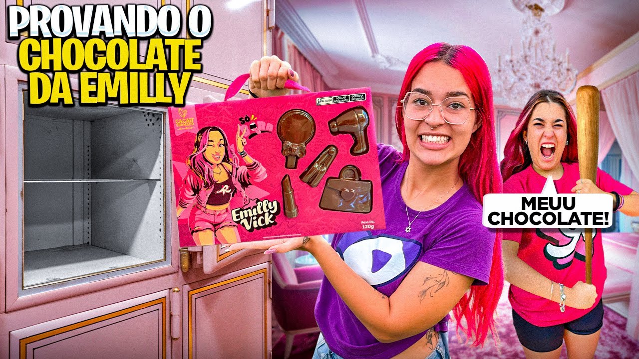 JULGANDO O CHOCOLATE DA EMILLY VICK *é bom ? - YouTube