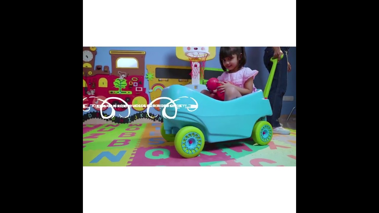 OK Play Dream Wagon, ride on toys for kids (1 to 2 years) - Blue
