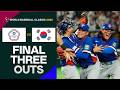 FINAL 3 OUTS: Chinese Taipei locks down the win over Korea 🔓🔒 | 2026 World Baseball Classic