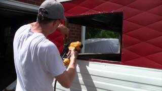 Vintage Camper Restoration  Finishing and Installing the Windows