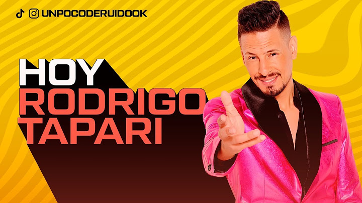 UN POCO DE RUIDO! Programa #37 Hoy con RODRIGO TAPARI!