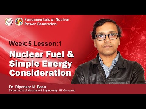 Nuclear fuel & simple energy consideration
