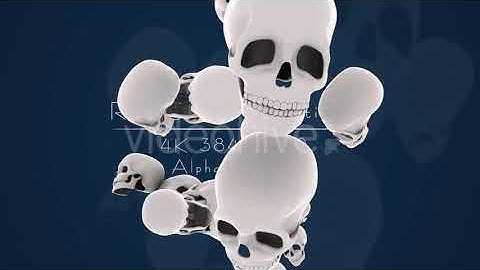 Rain Skulls Transition 2 | Motion Graphics - Envato elements