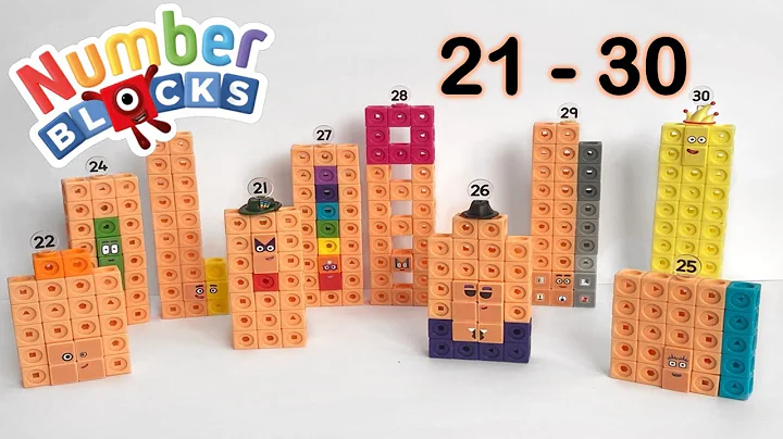 Lets Build The Numberblocks Math Link Cubes 21-30 | Kids Maths Videos