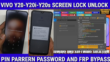 Vivo Y20i Y20 Y20s screen lock remove unlock tool| vivo Y20s pin pattern password unlock  tool