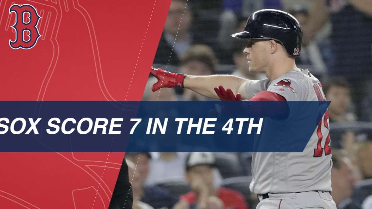 Red Sox break Game 4 open with 7-run 4th inning