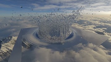 Raytraced 250 Million Voxel Fluid Simulation (Radeon VII)